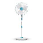 Havells Gatik Pro 400mm Pedestal Fan| 120 Ribs Guard for Safety| Smooth Oscillation| Heavy Base| ISI Marked | 2 Year Warranty | Blue