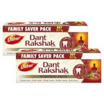 Dabur Dant Rakshak Ayurvedic Toothpaste – 700g (175g x 4) | With Goodness Of 32 Ayurvedic Herbs | Prevents & Calms Gum Pain | Kills Germs | Complete Family Toothpaste | No Added Fluorides & Parabens