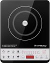 Longway Cruiser IC 2000 Watt Induction Cooktop with Auto Shut-Off & Over-Heat Protection With 8 Cooking Mode & BIS Approved | 2-Year Warranty | (Black, Push Button)