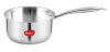 Pigeon Elite Stainless Steel Triply Sauce Pan 18 cm, Gas Stove and Induction Compatible for Fast Cooking and Longer Heat Retention, Along with Even Heat Distribution- Silver