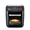 Pigeon by Stovekraft Air Fryer Oven 12L | 1800W | 2-in-1 Appliance – AirfryerOTG | Digital Touchscreen | 9 Preset Menu | Air Fry, Bake, Broil, Toast, Defrost (Black) | With Rotisserie | 7 Accessories