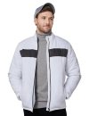 Amazon Brand – Symbol Men’s Polyester Quilted Standard Length Bomber Jacket (Previously House & Shields) White Large