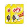 Giffy Liquid Dishwash Gel 900ml (Pack of 2) | Lemon and Active Salt | 50% More Effective | Tough Grease Removal Expert | Turbo Boosters | Mild fragrance | Removes Tough Malodour | Hand-Safe