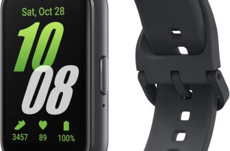 Samsung Galaxy Fit3 | AMOLED Display & Aluminium Body | Upto 13Day Battery | 5ATM & IP68(Gray Strap, Free Size)