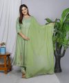 GVS SHOPPE Embroidered Kurta, Palazzo & Dupatta Set