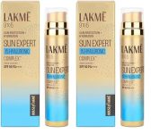 LAKMÉ Sun Expert 1% Hyaluronic water-light Sunscreen gel SPF 50 Pa++++ Best for Oily Skin | Even toned & Glowing Skin | Non-Sticky| Helps reduce pigmentation | UVA/B Protection, No White Cast 56G