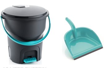 Flipkart SmartBuy Plastic Dustbin(Grey, Green, Pack of 2)