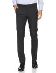 Arrow Men’s Structured Tailored Fit Polyester Formal Mid Rise Trouser Charcoal Grey, 30