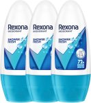 Rexona Shower Fresh Underarm Roll On Deodorant For Women (PO3) Deodorant Roll-on  –  For Women(150 ml, Pack of 3)