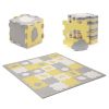Kinderkraft Luno Shapes Foam Puzzle Mat (Yellow)
