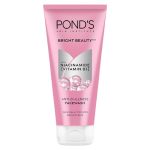 Ponds Bright Beauty Anti-Dullness & Brightening Facewash with Niacinamide | For Glass-Skin Like Shine and with 4X Visibly Brighter Skin, 200gm