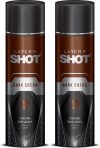 LAYER’R Shot Dark Cocoa Deodorant Spray  –  For Men(240 ml, Pack of 2)