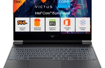 HP Victus Intel Core i5 13th Gen 13420H – (16 GB/512 GB SSD/Windows 11 Home/6 GB Graphics/NVIDIA GeForce RTX 4050/144 Hz) 15-fa2381TX / 15-fa2701TX / 15-fa1278TX Gaming Laptop(15.6 inch, Mica Silver, 2.29 Kg, With MS Office)