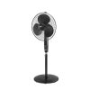 Orient Electric Stand-82 400 MM Oscillating Pedestal Fans | Stand Fan with Tilt Mechanism | High Air Delivery | Aesthetic Design with Telescopic Arrangement | 2-year warranty by Orient, Black