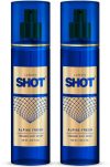 LAYER’R Shot Alpine Fresh Long Lasting Fragrance Body Spray (135 ml each) Body Spray  –  For Men(270 ml, Pack of 2)