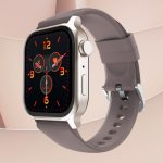 Fire-Boltt Rise Bluetooth Calling 47mm (1.85), Metal Bod & Rotating Crown, 123 Sports Smartwatch(Cinnamon Slate Strap, Free Size)