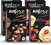 MANFORCE Cocktail Combo Pack (Hazelnut & Chocolate and Strawberry & Vanilla) Condom(Set of 4, 40 Sheets)