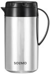 Amazon Brand – Solimo Stainless Steel Polo Flask | Thermos Hot Cold Flask | Beverage Dispenser | 100% Food Grade | Easy to Clean | for Office, School, Travelling (900ml)