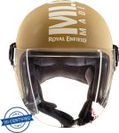 ROYAL ENFIELD MLG Open Face with Visor Motorbike Helmet(Matt Desert Storm)
