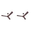 Havells 1200mm Ambrose ES Ceiling Fan | Premium Finish, Deco. Fan, Elegant Looks, High Air Delivery, Energy Saving, 100% Pure Copper Motor | 2 Year Warranty by Brand | (Pack of 2, Cola Espresso Brown)