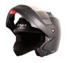 Vega Crux ISI Certified Flip-Up Helmet for Men and Women with Clear Visor(Black, Size:L)