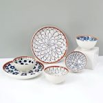 Amazon Brand – Solimo Ceramic Bowl with Plate, Set of 6 pcs Set (Bowl H 4B+2P) | Microwave & Dishwasher Safe| Bowls for Snacks, Fruits, Salad, Desserts | BPA & Lead-Free Bowls | 350ML, Burnt Sienna