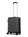 V-Lite Warpath 56 cms Space Grey Carry-On Hard Sided Trolley Bag Suitcase Travelling Spinner Luggage with Anti-Theft Zippers & TSA Approved Lock