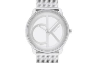 Calvin Klein Iconic MESH Analog Silver Dial Unisex’s Watch-25200032