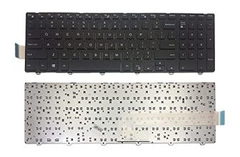 Digital Device Laptop Keyboard Compatible For Dell Inspiron 15 3000 5000 3541 3542 3543 3567 5542 3550 5545 5547 3551 3552 3559 3565 3567 3551 3558 5566 (Without Backlite), Wired, Black