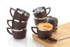 OLMARTT KITCHENWARE Tea & Coffee Cup Set, Unbreakable with Insulated Steel(Pack of 2,Brown)