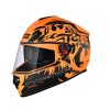 Studds Drifter Full Face Helmet Matt Orange N9, Size: L(58-60cm)
