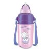 Milton Kool Trendy 400 Kids Plastic Insulated Water Bottle with Straw, 370 ml, Sipper Bottle, Leak Proof, BPA Free, Food Grade, School & Picnic Bottle, Purple