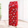 Bumtum Plastic Baby Wardrobe Multipurpose 6 Shelve |Foldable Almirah| Baby Wardrobe for Clothes Storage | Baby Wardrobe Cover | Baby Wardrobe Wheels (Teddy Print, Red)