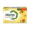 Margo Neem Naturals Soap with Goodness of 1000 Neem Leaves (100gm X Pack of 5) | Enriched With Honey & Lemon | Soap for Refreshed & Glowing Skin [100GM X 5]