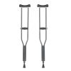 Vissco Astra Under Arm Crutches Aluminium, Crutches for those Physically Chalenged With Adjustable Elbow Support, PVC grip Handle, Light Weight & Height Adjustable, Walking Stick (1 Pair) – XL (Grey)