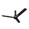 Bajaj Voittaa 1200MM BLDC Ceiling Fans For Home | BEE 5 Star Rated Energy Efficient | 100% Copper Motor | High Air Delivery | RF Remote | 2-Yr Warranty 【Glaze Black & Chrome】