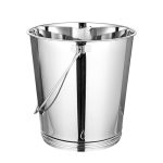 Mintage Stainless Steel Bucket for Bathroom 15.6 litres Capacity | Water Storage Bucket for Kitchen | Balti for Serving | Leak Proof Multipurpose Use | Balti for Home Steel Buckets with Handle