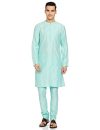 Amazon Brand – Symbol Men’s Kurta Sets (SY-A22-MNA-ETK-04A_Aqua_XL)