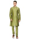Amazon Brand – Symbol Men’s Kurta Sets (SY-A22-MNA-ETK-02A_Mehndi.Green_XL)