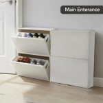 Cello Maple 2 Tier Wall Mount Multipurpose Storage Cabinet White | Lightweight & Sturdy Space Saving Organizer for Living Room, Kitchen | Perfect for Clothes, Shoes Rack, Kitchen Accessories & Others