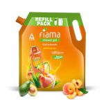 Fiama Body Wash Shower Gel Peach & Avocado, 1.4L Bodywash Refill Value Pouch for Women & Men with Skin Conditioners for Soft & Moisturised Skin, Suitable for All Skin Types