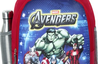 bayo Avangers 18×13 inch Pre-School 47cm For 1st std-5th std Lightweight school Bag 35 L Laptop Backpack(Red, Multicolor)