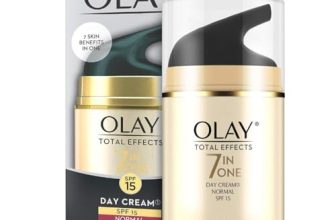 Olay Total Effects Day Cream |with Vitamin B5, Niacinamide, Green Tea, SPF 15 |Fights 7 signs of ageing for glowing, hydrated and younger looking skin with UV protection |Suitable for Normal, Dry, Oily & Combination skin |50 gm