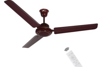 RR Signature MORPHEUS 1200 MM BLDC Ceiling Fan With Remote | 60% Energy Savings | BEE 5 Star Rated Energy Efficiency| 2 Year Warranty [Brown]