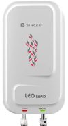 SINGER LEO RAPID 5.9 L Instant Water heater for Kitchen & Bathroom| 3000W Powerful Heating Element Instant Water Heater | SS Tank | Powerful Copper element | ISI Mark, (White)