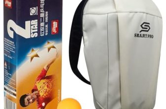 DHS TT Ball 40MM 2 Star Orange (10 Pcs Box) 30 PCS with Smart PRO TT Special Cover Speed Beige