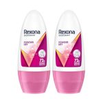 REXONA POWER DRY DEODORANT FOR WOMAN ROLL 50 ML PACK OF 2