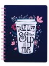 DOODLE B5 Hardbound Spiral Notebook Diary | 160 Undated Ruled Pages | 80 gsm Acid Free Paper | Open Flat To Write Comfortably (Morning Glory)