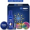 NIVEA Combo with Body Lotion, Lip Balm, Face Moisturizer Cream, Candle for Men & Women(4 Items in the set)