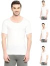 VIP Bonus Knit Shrunk Men’s Antimicrobial Cotton Vest for Men | Combo Pack White
